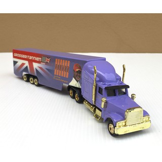 1/87 Trailer Ad Truck รุ่น American Truck Michael Schumacker F1 Champion 2004 Great Britain สีม่วง (ยาว 23 cm)