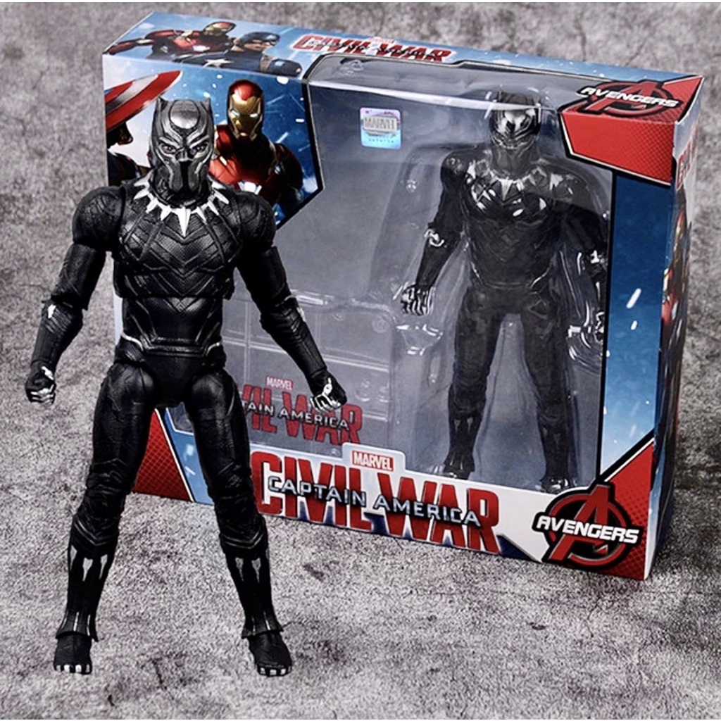 BLACK PANTHER ZD TOYS (แท้) Marvel Captain America: Civil War Ver. ZD TOYS (แท้)  Action Figure 18 cm