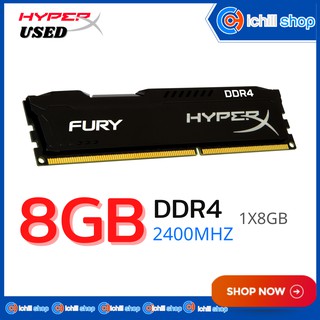 RAM (แรม) KINGSTON HYPER X FURY DDR4 8GB 2400MHZ NO BOX P12347