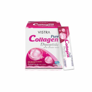 VISTRA PURE COLLAGEN DIPEPTIDE - วิสทร้า เพียว คอลลาเจน ไดเปปไทด์ (5G 30PC) 150 กรัม