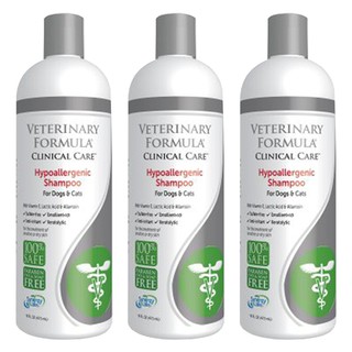 แชมพูสุนัข Veterinary แชมพูแมว สูตรอ่อนโยน สำหรับผิวแพ้ง่าย 473มล. Hypoallergenic Shampoo for Dogs &amp; Cats Paraben Dye