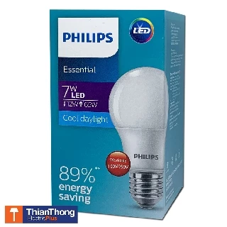 Philips หลอดไฟ ฟิลิปส์ LED Bulb 7W E27 รุ่น Essential