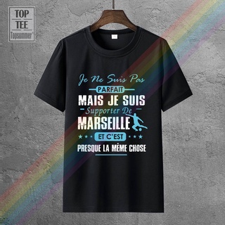 เสื้อยืด พิมพ์ลาย Limitee De Marseille Je Ne Suis Pas Parfait Mais สีดํา คุณภาพสูง สําหรับผู้ชาย 943439