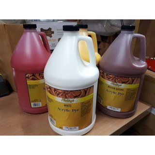 Fiebings Acrylic Dye สีอะคิลิคสำหรับเพ้นท์หนัง Yellow 1 GAL