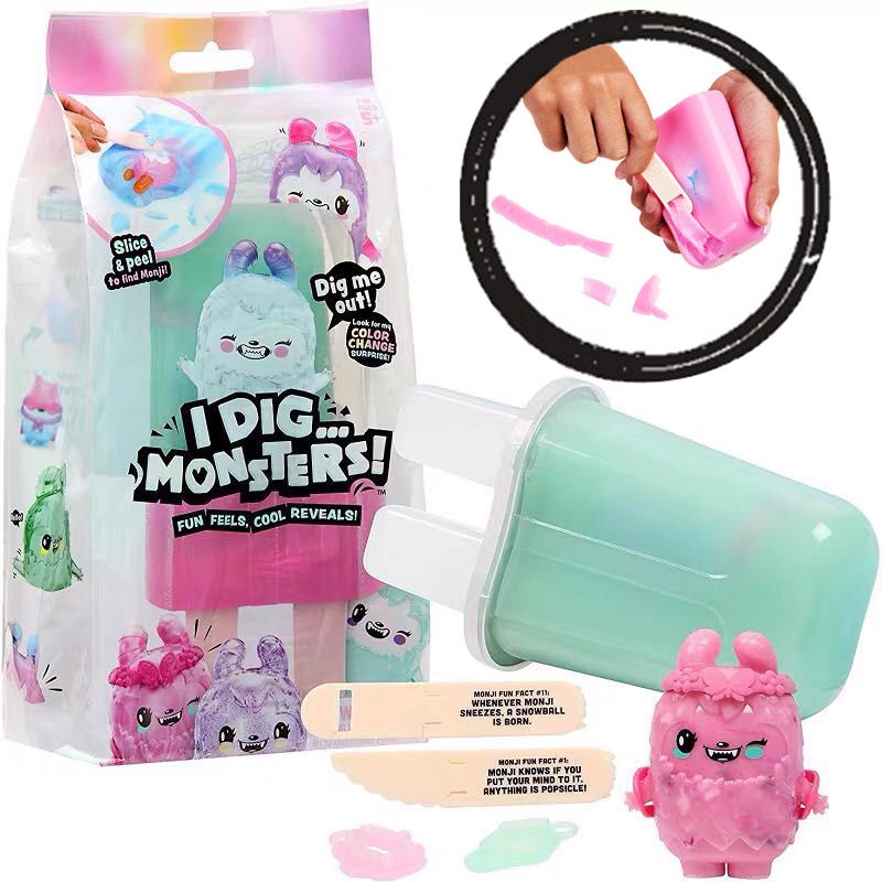 พร้อมส่งทุกสี๑Popsicle Monsters I dig monsters Blind Box Ice Cream สัตว์ประหลาดตัวน้อย Slime Crystal