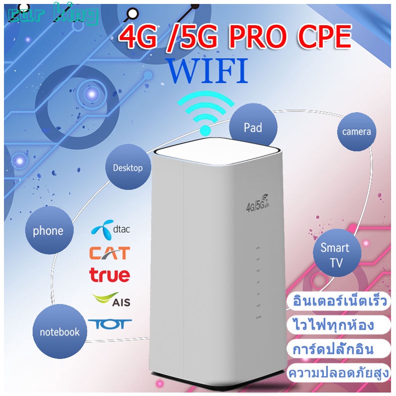 4g router เราเตอร์ wifi ใส่ซิม ซิมการ์ด โมเดม  pocket wifi 5gไวไฟพกพา Pro CPE LTE Cat4 Up To 600Mbps 2.4G AC1200