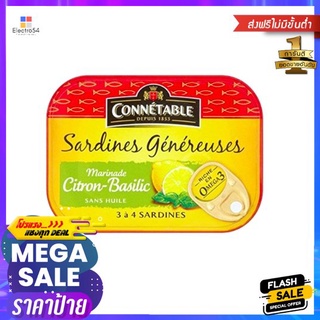 Connetable Sardines in Lemon &amp; Basil Marinade 115g ปลาซาร์ดีนผสมในมะนาวและโหระพาหมัก 115g