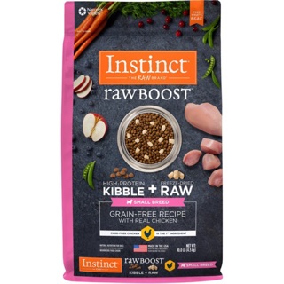 อาหารสุนัข Instinct Raw Boost ขนาด 4.5 kg สูตร ไก่ สำหรับสุนัขพันธุ์เล็ก
