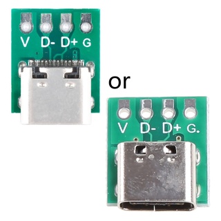 Jia อะแดปเตอร์ซ็อกเก็ตเชื่อมต่อ USB 3 1 Type-C ตัวเมีย 16 Pin ทดสอบ PCB