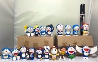 Chamaa โมเดล โดเรม่อน โดเรมอน โดราเอมอน 18 ตัว สูง5-6 ซม doraemon