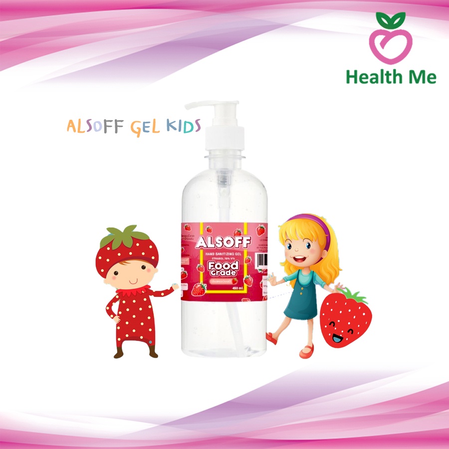 เจลล้างมือสำหรับเด็ก Alcohol hand gel Alsoff (Kids) 450ml. เจลแอลกอฮอล์ ตราเสือดาว 1 ขวด กลิ่นสตรอว์เบอร์รี่ รูปที่ 4