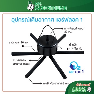 อุปกรณ์เติมอากาศพร้อมใช้ แอร์ฟลอค1(Airfloc 1) ยี่ห้อโอทูบับเบิ้ล