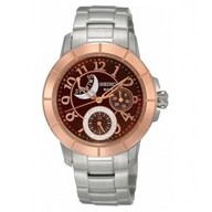 นาฬิกาผู้หญิง Seiko Women Quartz Black Dial Gold Tone Case With Stainless Steel