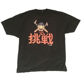 เสื้อยืดวินเทจGorillaz Dare Asian Text Noodle เสื้อยืด ผ้าฝ้ายนิ่ม พลัสไซซ์ ของขวัญวันหยุด สําหรับผู้ชายS-5XL