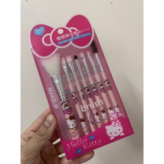 (มือ1) ชุดแปรง คิตตี้ 7 ชิ้น ขนนุ่ม น่ารักมากค่ะ