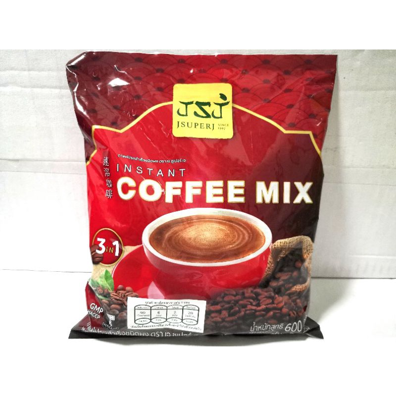กาแฟซูเปอร์ กาแฟ 3in1 กาแฟปรุงสำเร็จชนิดผง ตราเจซูเปอร์เจ Coffee Mix กาแฟเจ