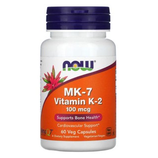 Now Foods, MK-7 Vitamin K-2, 100 mcg [ 60 Veg Capsules ] now foods mk7 k2