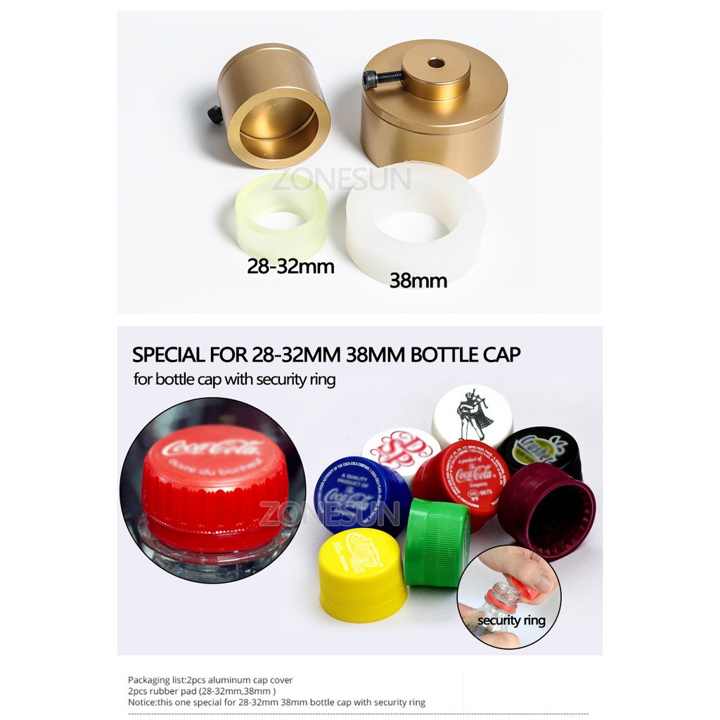 Zonesun เครื่องซีลฝาขวดไฟฟ้า แบบพกพา 80W 100W 160W สําหรับขันและคลายขวด - รูปที่ 5