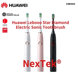 แท้100% Huawei Hilink Smart Lebooo Star Diamond Electric Sonic Toothbrush Whitening Healthy App support Rechargeable for Adult Huawei Hilink Smart Lebooo Star Diamond แปรงสีฟันไฟฟ้าโซนิคไวท์เทนนิ่งแอปเพื่อสุขภาพรองรับการชาร์จสำหรับผู้ใหญ่