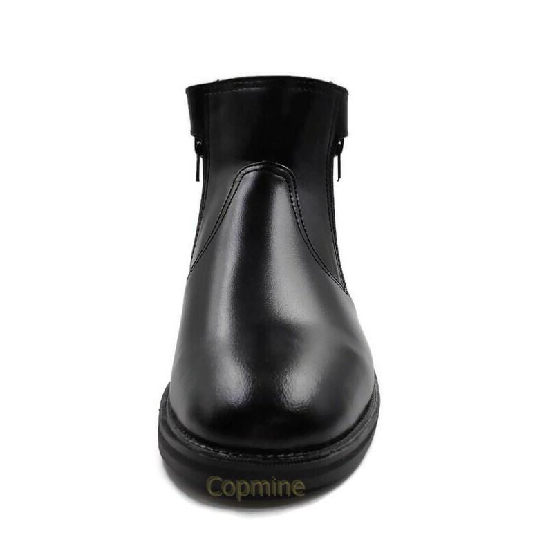 รองเท้าฮาฟ หนังวัวแท้ ซิปคู่ ยี่ห้อ Copmine สำหรับรองเท้าตำรวจ รองเท้าทหาร เหมาะสำหรับงานราชพิธี