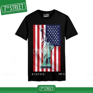 เสื้อยืด แนวสตรีท 7th Street รุ่น Icon of New York (ดำ) ICO002 ของแท้