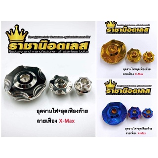 สุ่มของแถมฟรี  น็อตจานไฟXmax ลายเฝือง ไทเท ทอง เงิน