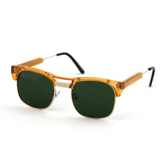 Spitfire Sunglasses Rockabilly Orange, Green lens แว่นกันแดด สีดำเลนส์เขียวเข้ม