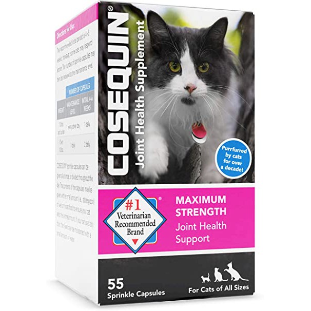 CAT Cosequin MAXIMUM บำรุงข้อแมว ข้อต่อ กระดูกอ่อน ข้อเสื่อม หัก เคลื่อน ให้แมวคล่องแคล่วอยู่เสมอ