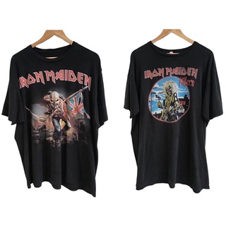 IRON MAIDENแท้💯เสื้อมือสองนักร้องดังเสื้อวงขาย2ตัว1,500฿