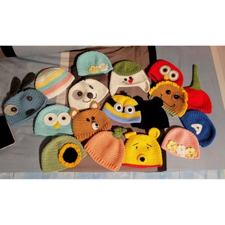 หมวกไหมพรมเด็ก หมวกเด็ก พร้อมส่ง ขนาด 39-44Cm.