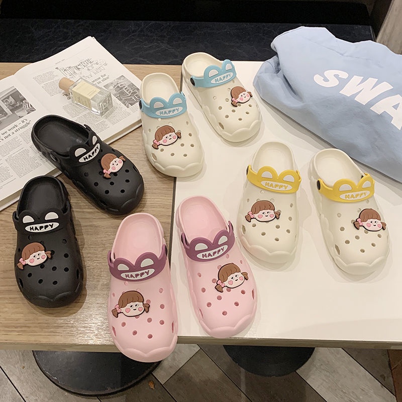 รองเท้าหัวโต 542 รองเท้าแตะแฟชั่น ใส่สบาย สีพาสเทล น้ำหนักเบา