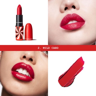 Beauty-Siam แท้ทั้งร้าน !! ลิปสติกแมคขนาดจริง MAC MATTE LIPSTICK 3 G. สี WILD CARD