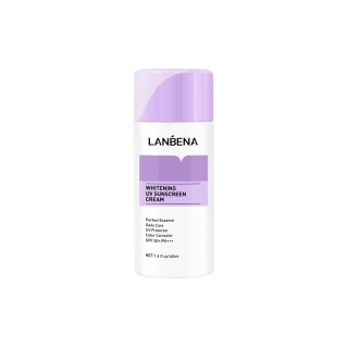 LANBENA ไวท์เทนนิ่ง ยูวี ครีมกันแดด ครีมกันแดด นู้ด เมคอัพ มอยซ์เจอไรซิ่ง เอสพีเอฟ50+ ซีซี ครีม ครีมบำรุงผิวหน้า 40 มล. (สีม่วง) Whitening UV Sunscreen Cream Sunblock Nude Makeup Moisturizing SPF50+ CC Cream Fa0+ CC Cream Face Cream Skincare 40ml (Purple)