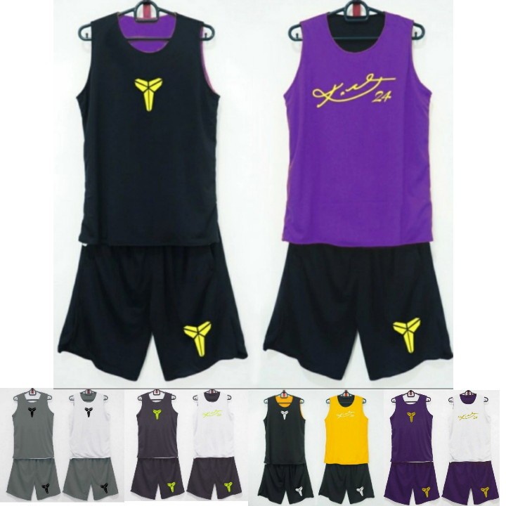 KOBE BRYANT BASKETBALL JERSEY / KOBE BRYANT BASKETBALL JERSEY SET - REVERSIBLE / REVERSIBLE - พรีเมี