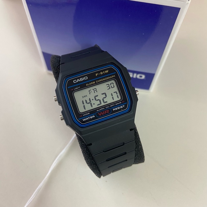 Casioของแท้ถ่ายจากสินค้าจริง รุ่น f91