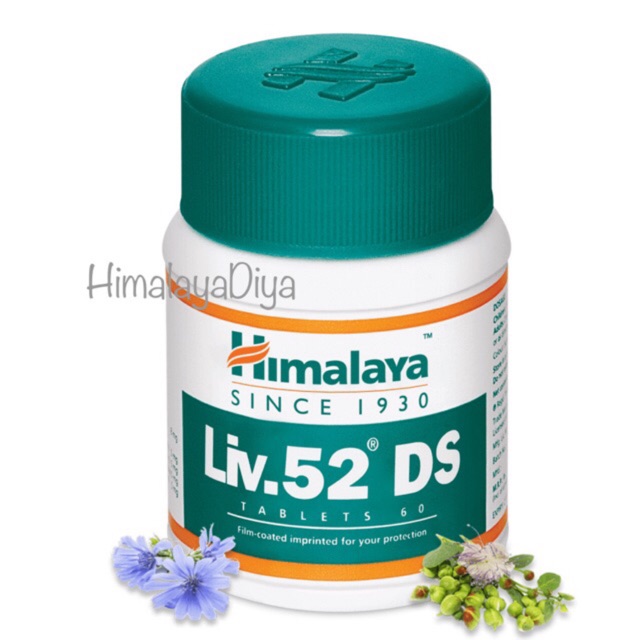 พร้อมส่ง Himalaya Liv 52 DS ล๊อตใหม่ 2027วิตามินบำรุงตับสูตรเข้มข้น 60 เม็ดค่ะ (ล็อตไหม่ไม่มี ตัวH ปั้มบนเม็ดยาน่ะคะ)