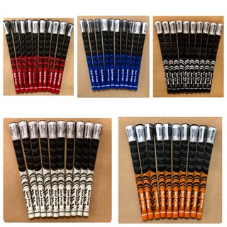กริบไม้กอล์ฟผสมผ้าใบ ทูโทน ด้ามดำ มี 10 สี (GGP003)