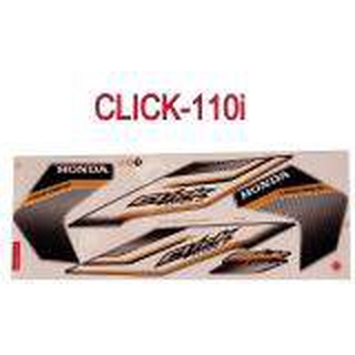 A สติ๊กเกอร์ติดรถมอเตอร์ไซด์ สำหรับ HONDA-CLICK 110i สีดำ ชาว