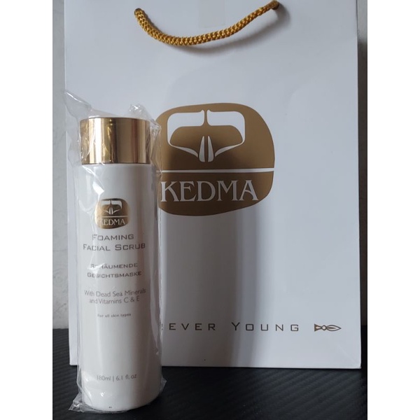 KEDMA FOAMING FACIAL SCRUB ของแท้พร้อมถุงและใบเสร็จ​จากช้อป