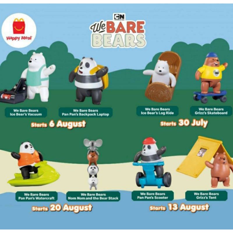 McDonalds Happy Meal We Bear Bears