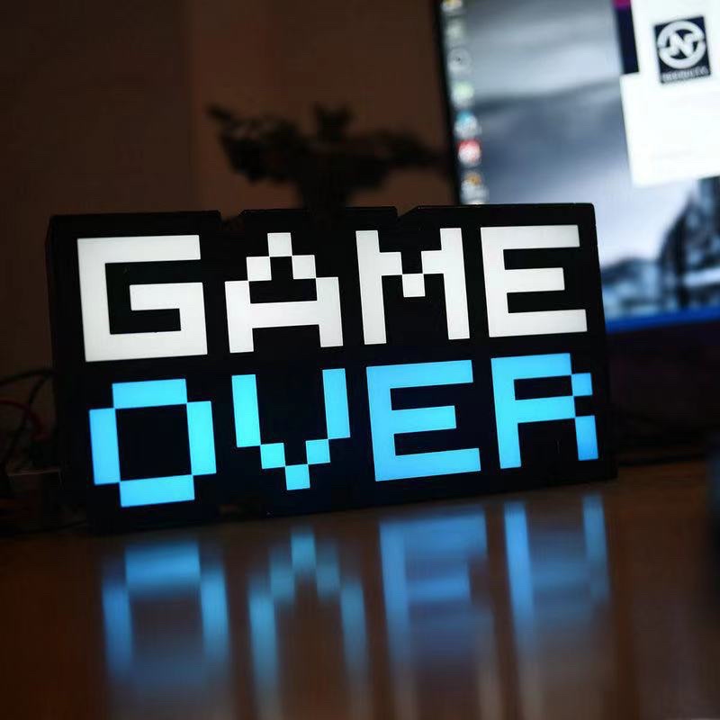 พร้อมส่ง 🎮 ไฟไอคอน GAMEOVER 8-Bit Pixel ไฟเปลี่ยนตามเสียง