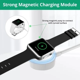 Fonken 2 in 1 ที่ชาร์จไร้สาย Type C สําหรับ Aple Watch USB C Watch สายชาร์จ Watch แท่นชาร์จสายเคเบิล