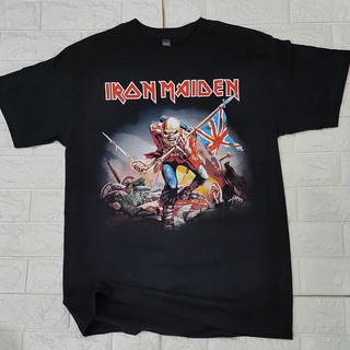 เสื้อยืดวง IRON MAIDEN trooper ลิขสิทธิ์แท้ 2022 【S-4XL】