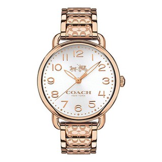 Authentic Original Coach Womens Delancey Rose Gold tone Bracelet Watch 14502497 14502496 14502495 -36mm