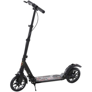 สกู๊ตเตอร์ขาไถ เบรคมือ ระบบดิสเบรค Adult Scooter ดำ