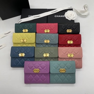 กระเป๋าสตางค์ ชาแนล wallet งานออริ Size 11.5cm full boxset การันตีความเหมือนที่สุดให้เลยถ่ายสดจากสินค้าจริง100%