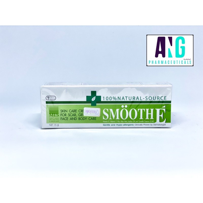 Smooth E Cream 15g 100% Natural Source