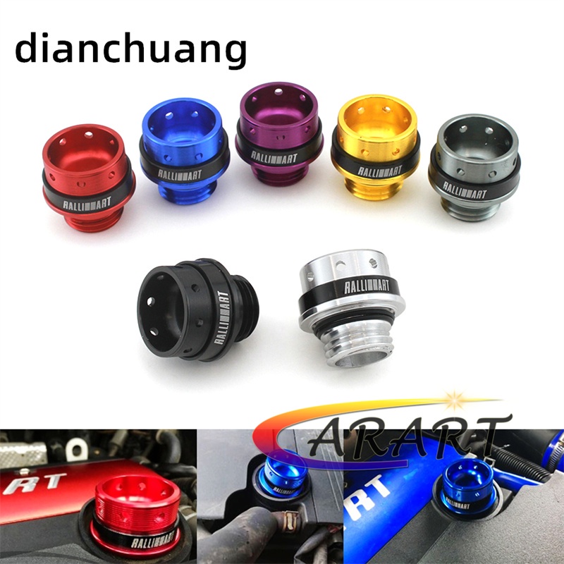 สกรู Ralliart อลูมิเนียมเครื่องยนต์ถังน้ํามันสําหรับ MITSUBISHI Lancer Evolution EVO X 10 CZ4A 2008-2015