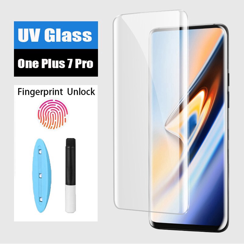 ฟิล์มกระจกกรอง UV สำหรับ OnePlus 12 11 5G 10 9 8 7 Pro ACE 2