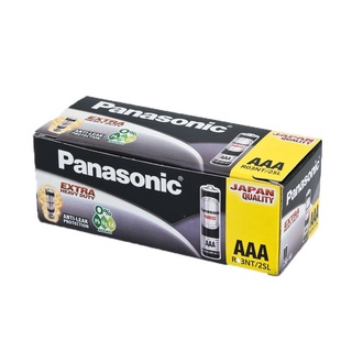 พานาโซนิค นีโอ ถ่านไฟฉาย AAA 1.5V รุ่น R03NT/2SL แพ็ค 2 ก้อน x 30101360Panasonic Battery AAA Black 30 Packs Panasonic Ne